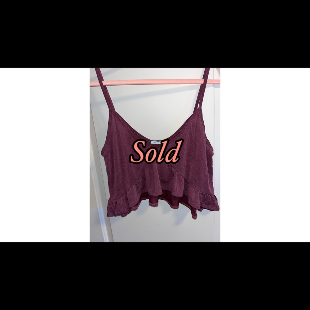 Womens crop top size large